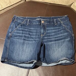 Maurices Dark Blue Jean Shorts